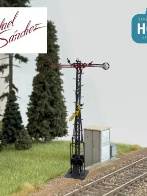 Sémaphore Lartigue double 8 mt Nord Epoque III HO Rafael Sanchez FR2411 - Jetzt sichern
