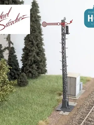 Sémaphore Lartigue simple 8 mt Nord Epoque IV-V HO Rafael Sanchez FR2421 - Schnelle Zustellung
