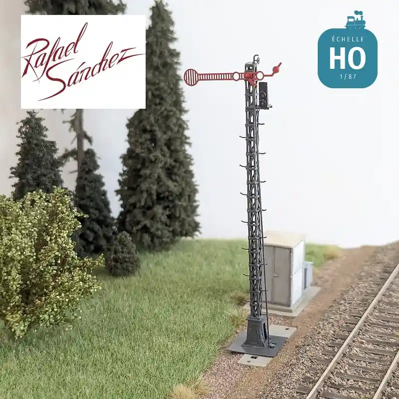 Sémaphore Lartigue simple 8 mt Nord Epoque IV-V HO Rafael Sanchez FR2421 - Schnelle Zustellung