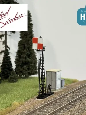 Nur wenige verfügbar - Signal mécanique Carré sur mât échelle PLM HO Rafael Sanchez FR5213