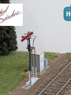 Nur begrenzt verfügbar - Signal mécanique SNCF unifié Sémaphore 1958 Epoque III/IV (mât gris foncé) HO Rafael Sanchez FR0213