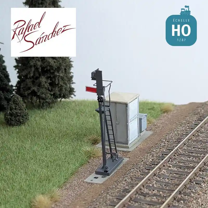 Markenqualität - Signal mécanique SNCF unifié Guidon d‘arrêt HO Rafael Sanchez FR0550