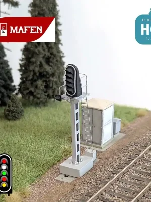 Heute kaufen | Signal lumineux SNCF 6 feux Carré + feu blanc avec oeilleton HO Mafen 913206