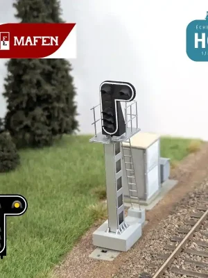 Signal lumineux SNCF 5 feux Sémaphore + Ralentissement HO Mafen 913208 - Schnelle Zustellung
