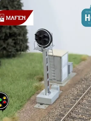Sehr gefragt | Signal lumineux SNCF disque de BAPR 6 feux rouge-vert et 4 jaunes HO Mafen 913222