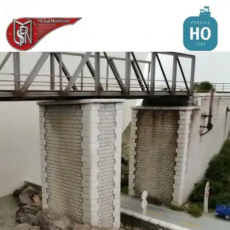 Direkt vom Hersteller | Brückenpfeiler eingleisig H0 PN Sud modélisme 87136
