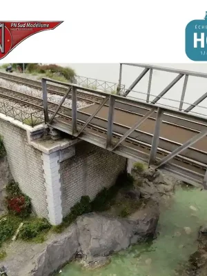Brücken-Widerlager zweigleisig (2 St) H0 PN Sud modélisme 87135 - Profi-Qualität