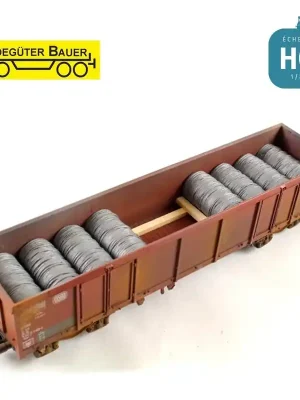 Stahldrahtspulen für Drehgestellwagen Typ Eaos H0 Ladegüter Bauer H01075 | Mega-Angebot