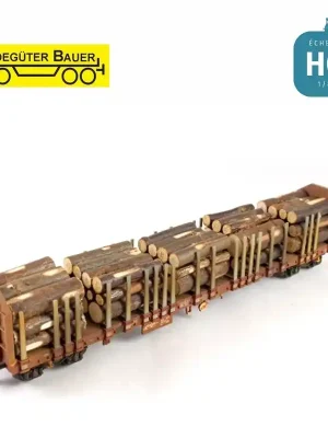 Schachtstämme für Roos Wagen H0 Ladegüter Bauer H01100 - Preishit