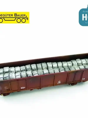 Stahldrahtspulen für Drehgestellwagen Typ Eaos H0 Ladegüter Bauer H01156 - Schnäppchen