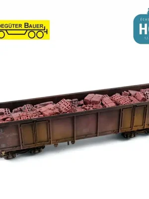 Ziegelschotter für Drehgestell Typ Eaos H0 Ladegüter Bauer H01185 - Hammerpreis