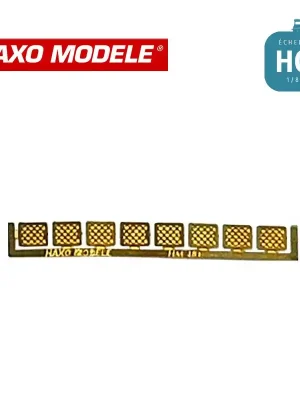 Grilles porte-étiquettes fixes wagon datant d‘avant 1950 8 pcs HO Haxo Modèle HM44108 | Brandneu