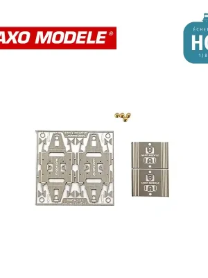 Système suspensions 3 points fixation châssis + pont pivotant + pivots HO Haxo Modèle HM44083 | Top-Qualität