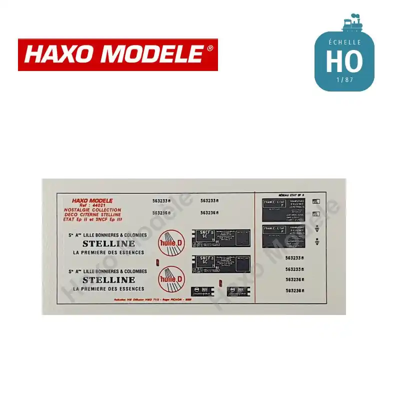 Direkt vom Hersteller - Déco citerne "STELLINE" réseau Etat Ep II et SNCF Ep III HO Haxo Modèle HM44021
