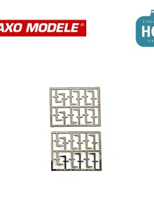Werkspreis - Supports de lanternes OCEM 16 hauts et 8 bas HO Haxo Modèle HM44053