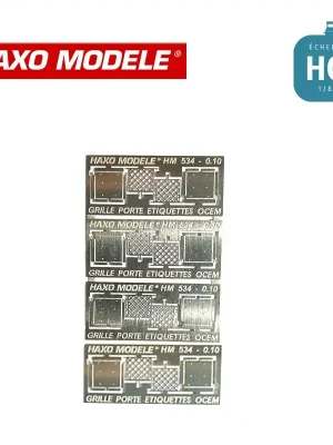 Cadre porte étiquette avec grille ouvrante type OCEM jusque années 50 8 pcs HO Haxo Modèle HM44133 - Extra-Rabatt