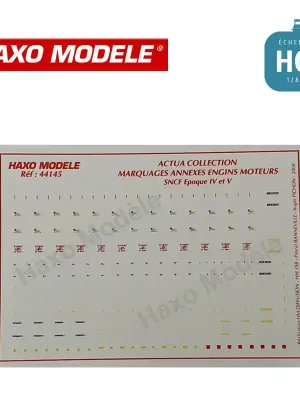 Bewährte Qualität - Planche marquages annexes pour engins moteurs Ep IV et V HO Haxo Modèle HM44145