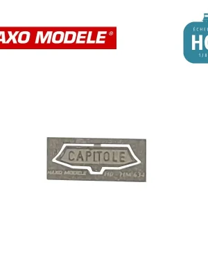 Sicher bezahlen | Plaque frontale CAPITOLE moderne (année 70) HO Haxo Modèle HM44164