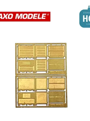 Containers type Box palettes fermés 2 pcs HO Haxo Modèle HM47067 | Sparangebot