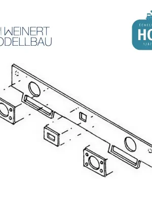 Hochwertig | Pufferbohlen f.Güterwagen 8St Weinert 9271