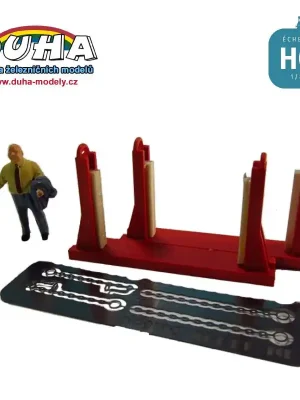 2 Lagerböcke neu, mit Ketten | Bestpreis