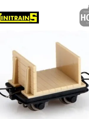 Kundenfavorit | Set de 4 wagonnets à pâte à bois H0e Minitrains 5105