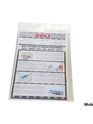 Feuille de papier transparent A4 pour décalcomanies Holi HOD121 - Herstellerpreis