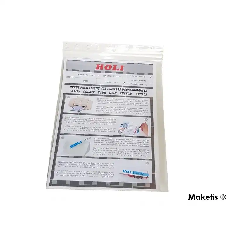 Topseller | Feuille de papier blanc A4 pour décalcomanies Holi HOD119