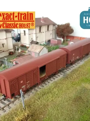 Preisvorteil - Set de 2 wagons couverts DB Gbs 258 et 264 Ep V HO Exact-train EX20493