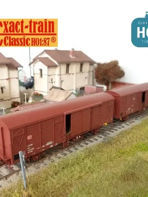 Set de 2 wagons couverts DB Gbs 258 et 264 Ep V HO Exact-train EX20494 | Mega-Angebot