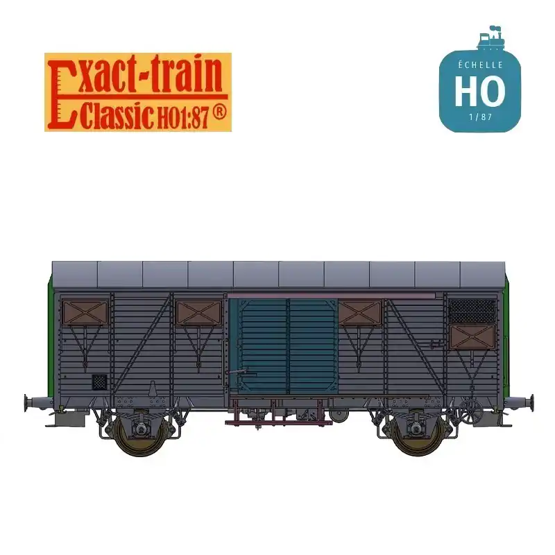 Letzte Chance - Wagon couvert Gs SNCF EUROP orange Ep IV HO Exact-train EX20923