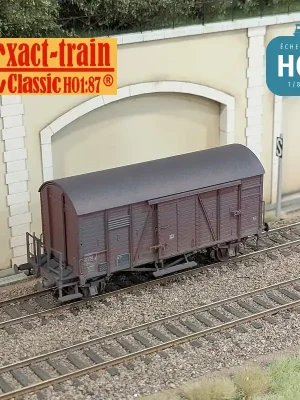 Sichere Zahlung | Wagon couvert Oppeln SNCF plate-forme serre-frein Ep IV (patiné) HO Exact-train EX22044