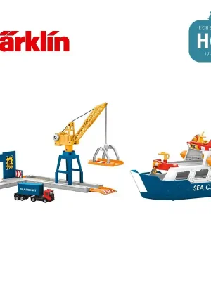 Cargo et grue portuaire "my world" HO Märklin 72223 | Aktion