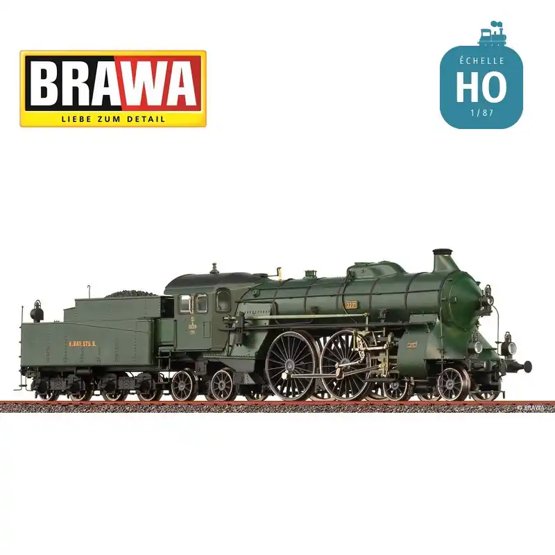 Locomotive à vapeur BR S2/6 K.Bay.Sts.B. Ep I Digital son HO Brawa 70146 - Bewährte Qualität