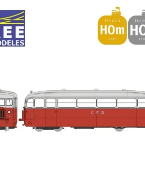 Autorail Diesel DE DION Type NC Charentes & Deux-Sèvres rouge/gris CFD Ep II-III Digital son HOm REE VM-056S - Angebot