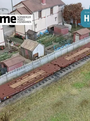 Wagon plat couplé Laadks TWA 800A brun EP IV HO NME 531402 | Jetzt neu