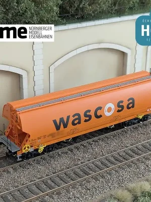 Wagon céréalier Tagnpps 95m³ WASCOVA orange Ep VI HO NME 509602 | Preis gesenkt