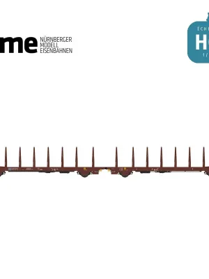 Premium-Qualität | Wagon plat couplé Laads TWA 1060 avec ranchers marron Ep VI HO NME 534603