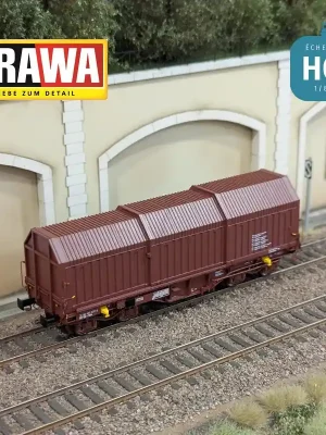 Wagon télescopique Shis Type 3614B0 SNCB Ep IV HO Brawa 51016 - Vorteilspreis