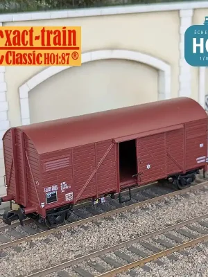 Wagon couvert Bremen Glm Rouge UIC Ep IV SNCF HO Exact-Train EX23775 | Angebot