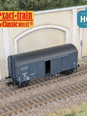 Hammerpreis | Wagon couvert Bremen bleu gris hollandais Ep III NS HO Exact-Train EX23744