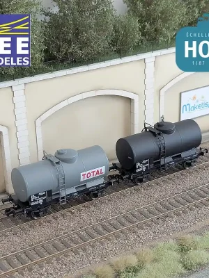Coffret 2 wagons citernes pétrole TOTAL SNCF Ep IV HO REE WB-872 | Super-Preis
