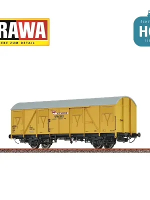 Top-Deal | Wagon couvert type Gos245 jaune Wiebe Ep VI HO Brawa 50908