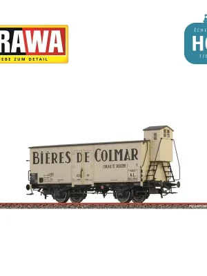 Wagon couvert Bières de Colmar A.L. Ep III HO Brawa 51257 - Hochwertig
