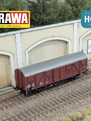 Wagon couvert type Gbrs-v245 rouge DB Ep IV HO Brawa 51294 - Schnell zugreifen