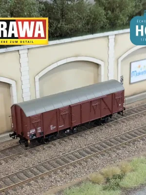 Top-Deal | Wagon couvert type Gbrs-v245 rouge DB Ep IV HO Brawa 51295