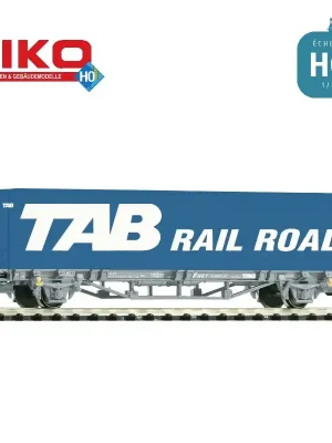 Heute bestellen - Wagon plat avec container 40’ Tab Rail Road SNCF Ep V HO Piko 97167