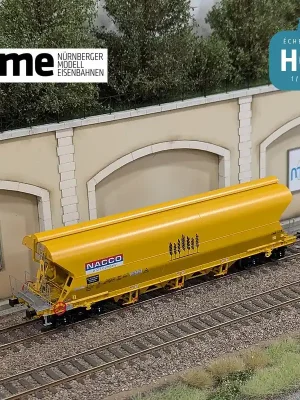 Wagon céréalier Tagnpps 101m3 NACCO jaune Ep VI HO NME 511624 - Online bestellen