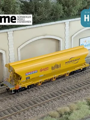 Jetzt bestellen - Wagon céréalier Tagnpps 101m3 NACCO BUDWEISER jaune Ep VI HO NME 511648
