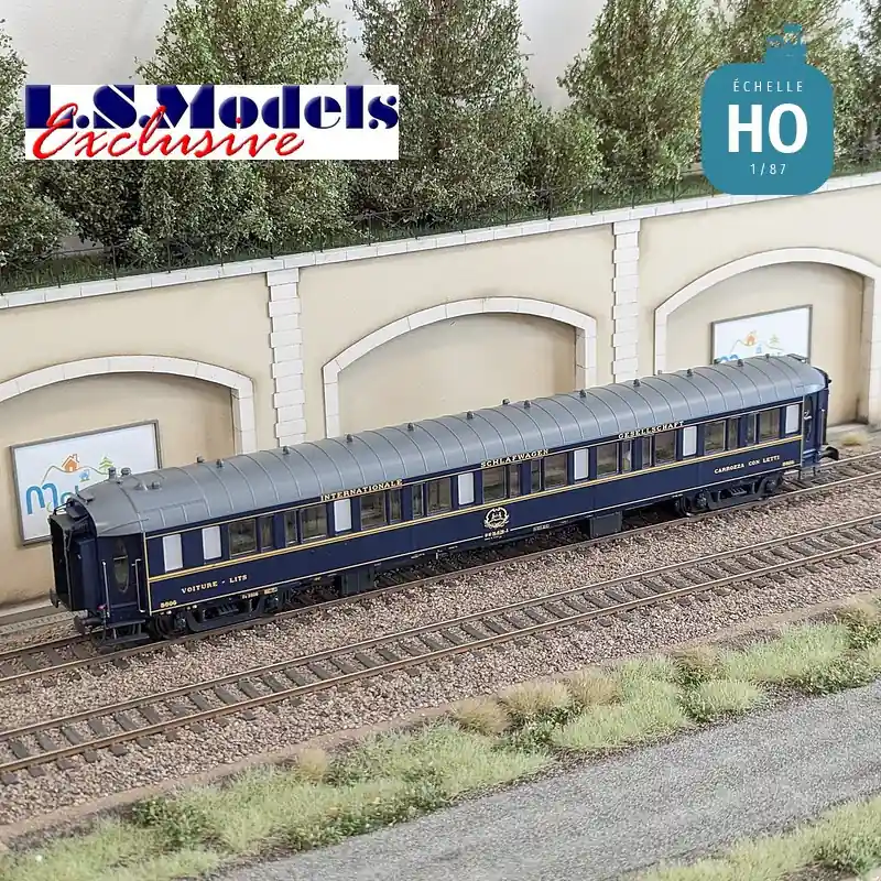 Voiture-lits Lx 16 bleu EIC CIWL EP IV éclairée HO LS Models 49243 | Preishit